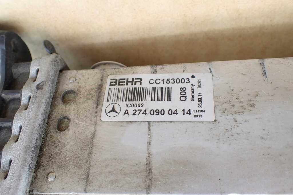 фото №8, Радиатор интеркулер mercedes w205 w213 mercedes glc x253 2.0 cgi 274920