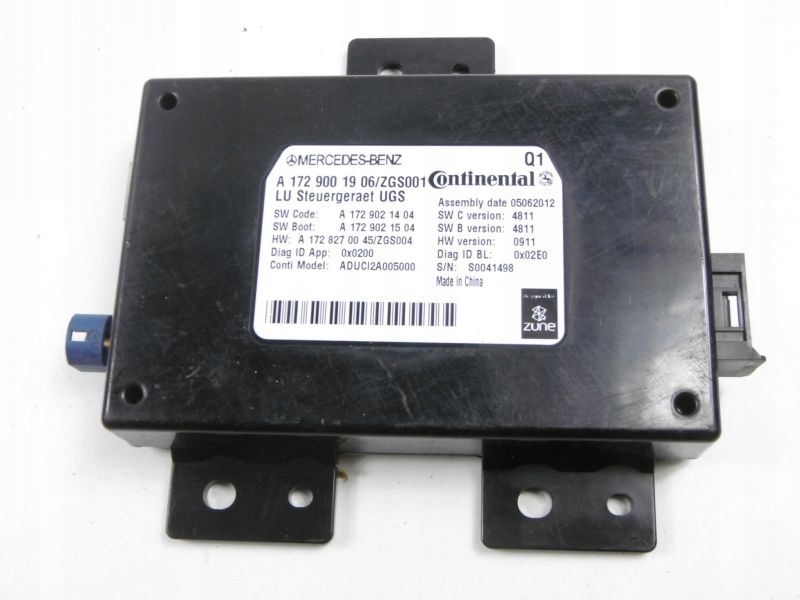 фото №1, Mercedes gl ii x166 модуль блок управления a1729001906