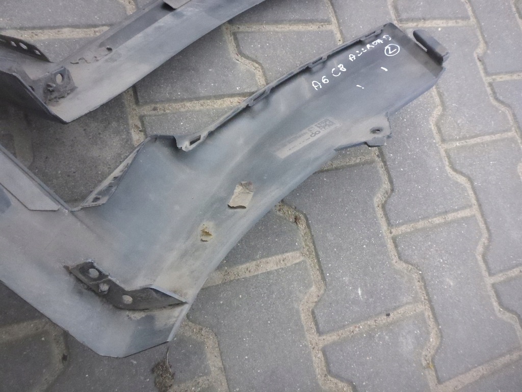 фото №11, Audi a6 c8 18- allroad накладка молдинг бампера левая правая перед оригинал