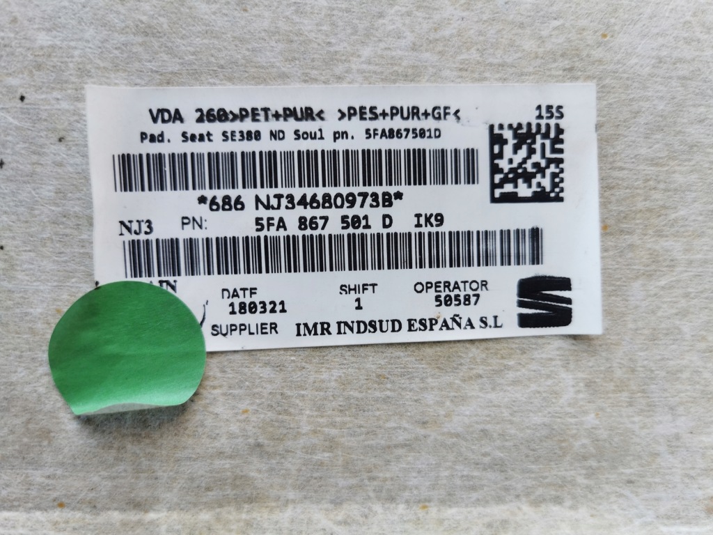 фото №14, Seat leon iv 5fa 20- hb хэтчбек потолок 5fa867501d