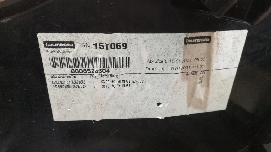 фото №7, Mercedes w223 туннель средний