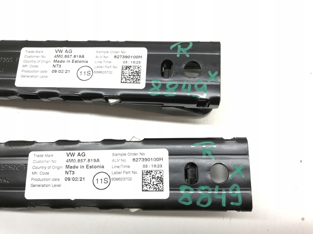 фото №10, Напрямна регулювання поперечина повзунок vw t-roc 4m0857819a