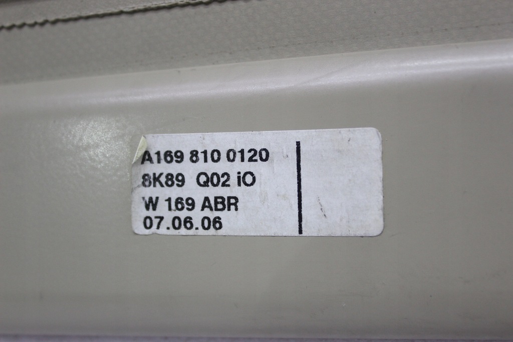 фото №15, Mercedes a w169 шторка багажника a1698100120 odcień beżowego 8k89