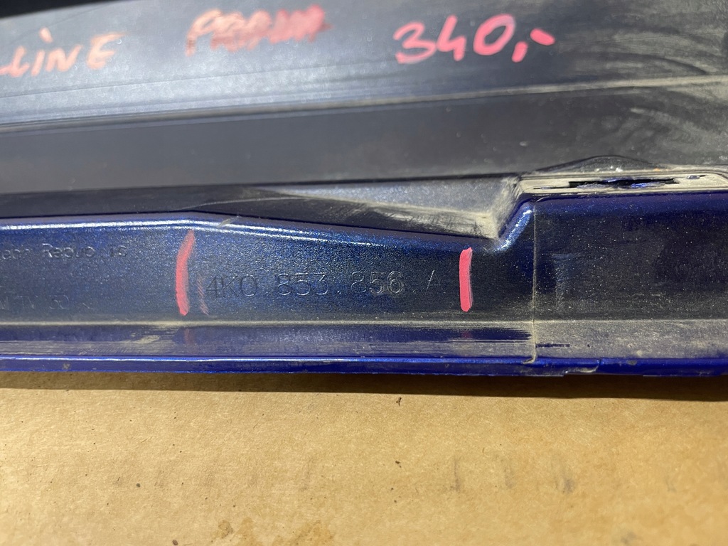 фото №6, Audi a6 c8 4k0 s line молдинг порог правая 4k0853856a