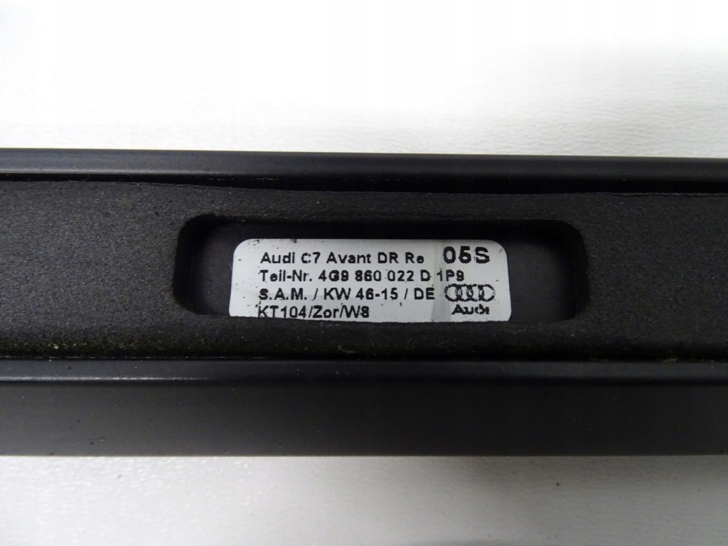 Рейлинги кровельные комплект audi a6 c7 рестайлинг  avant универсал s-line чёрные Оригинал