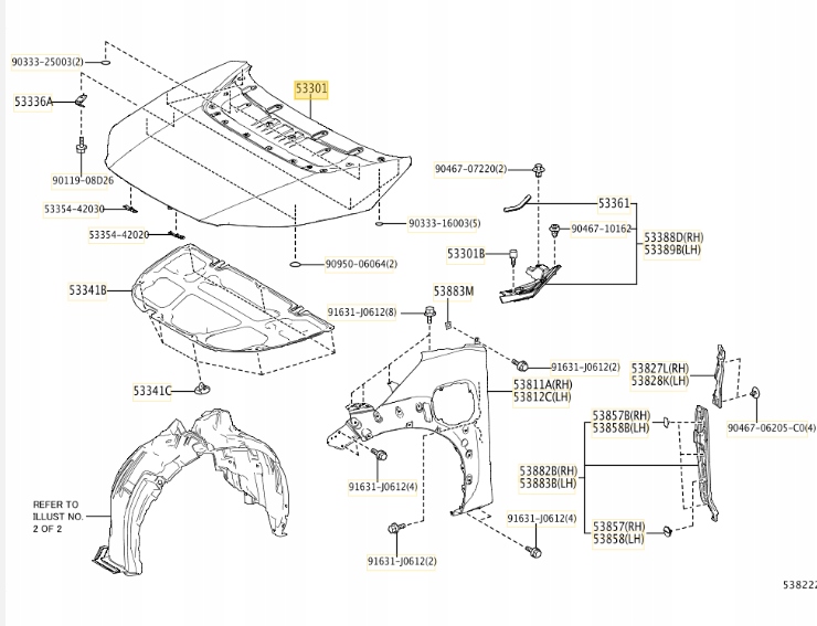 фото №1, Оригінальний номер toyota капот toyota bz 5330142160