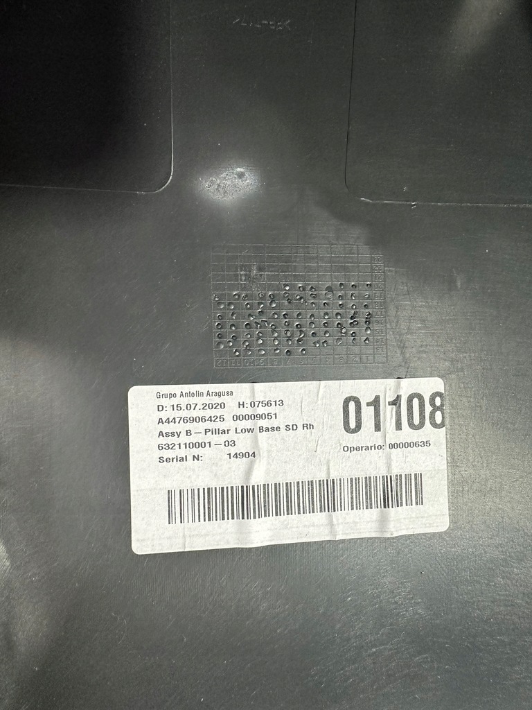 фото №9, Защита стойка правая, обшивка стойка mercedes w447 cz, vito