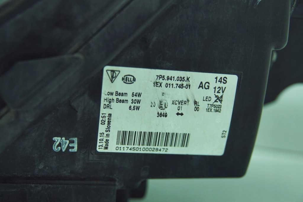 Фара ліва фара full led porsche cayenne рестайлінг  14-17 7p5941035k європа Недорого