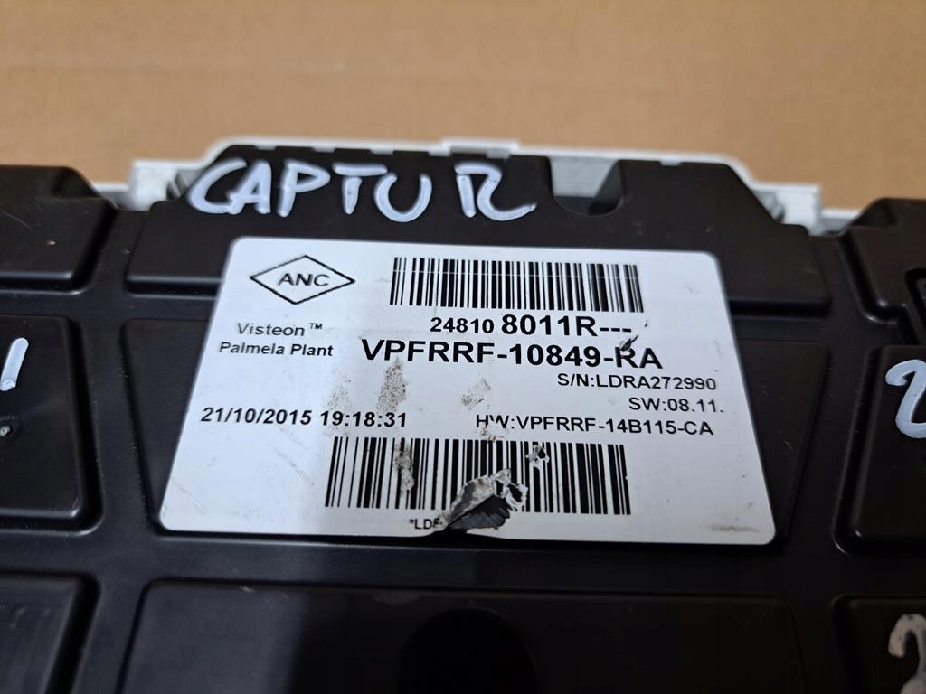 фото №4, Счетчик приборы renault captur 248108011r europa