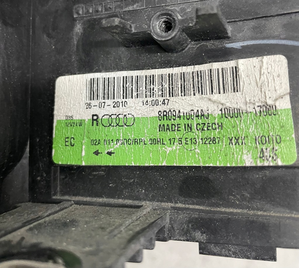 фото №9, Лампа правая передняя audi q5 8r bi ксенон правый перед