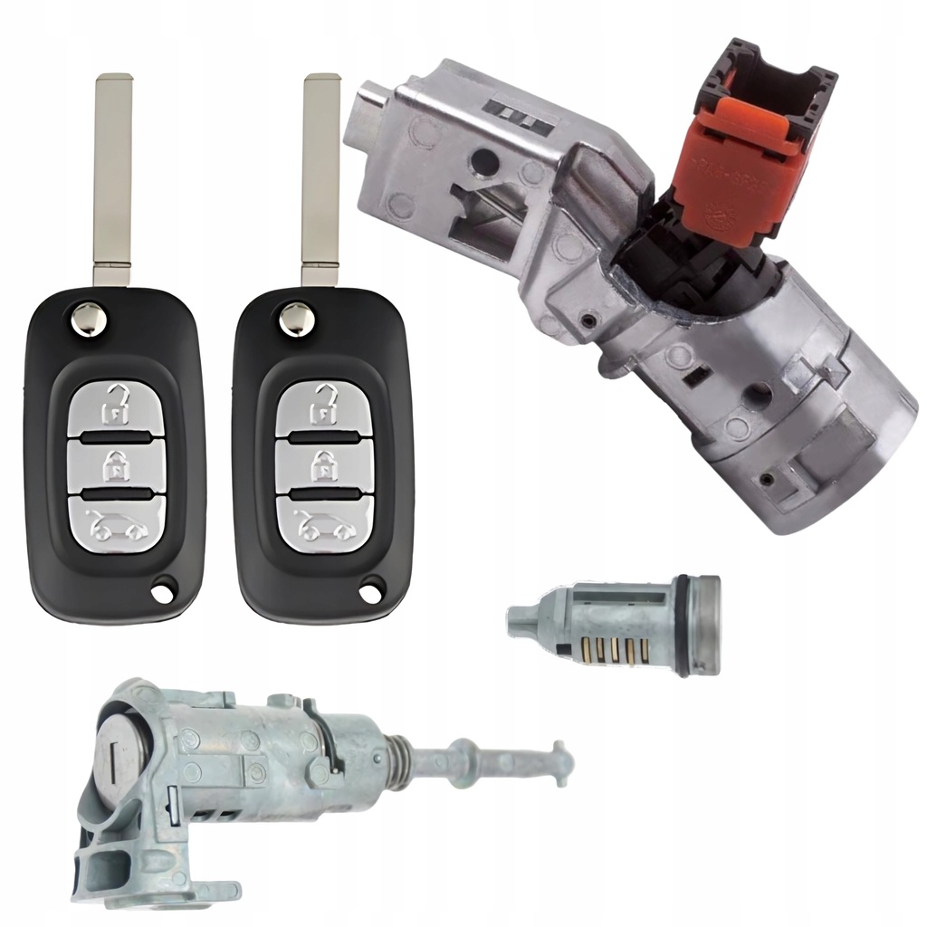 фото №1, Замок зажигания вкладка замка зажигания замка ключи pod pilot комплект renault kongoo