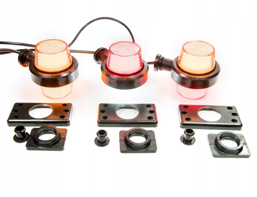 Габаритный фонарь красный оранжевая old school тюнинг led неон style tir Цена