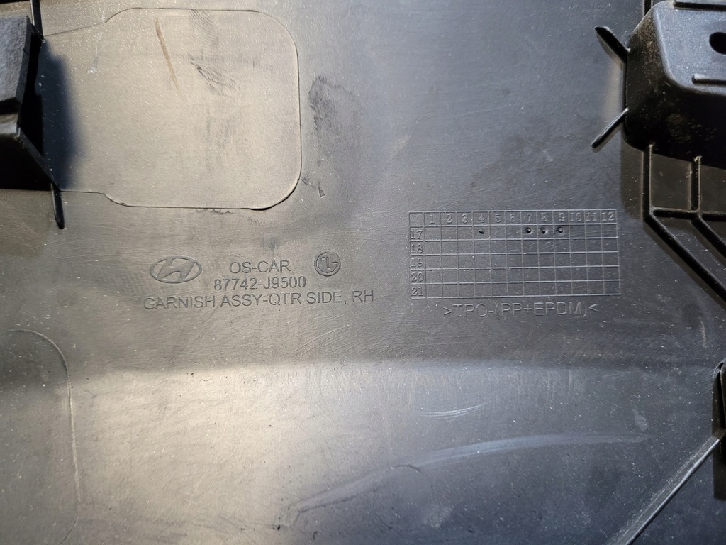 фото №7, Молдинг крыла правый задняя hyundai kona