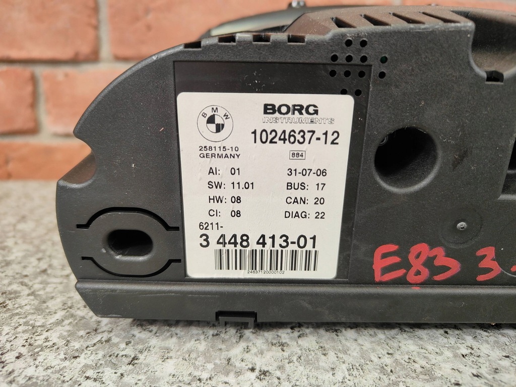 фото №5, Bmw x3 e83 3.0sd счетчик приборы europa 3448413