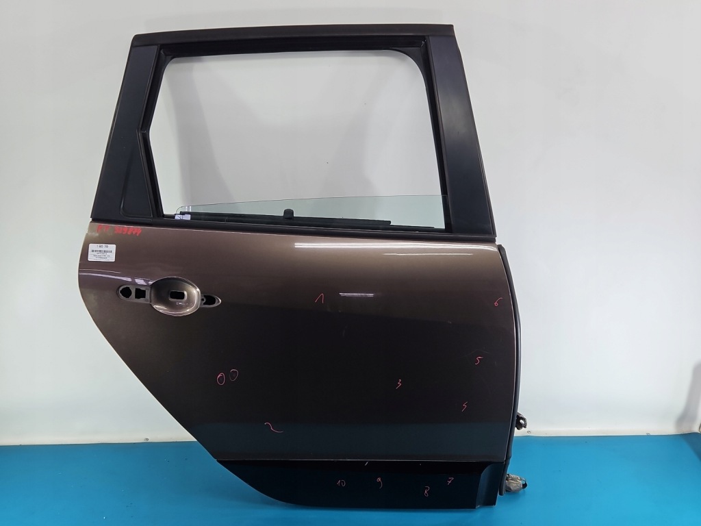 фото №3, Дверь задняя правое renault scenic iii hb 5d коричневый tecnb