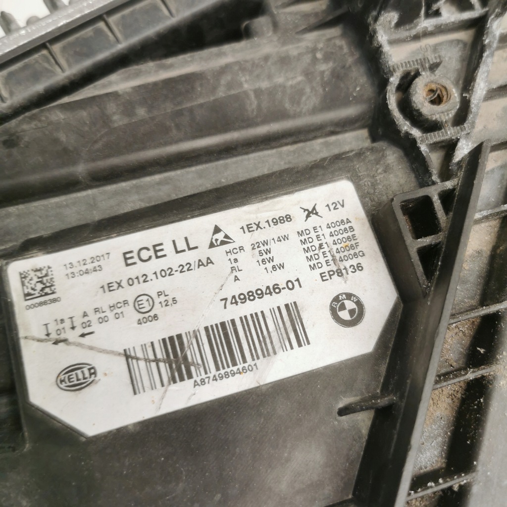 фото №9, Лампи лампа перед передні led світлодіоди bmw 3 f30 f31 lift ліва права