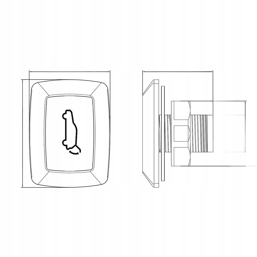 фото №10, Кнопка багажника 12v заміна багажника універсальний кнопка задній кришки багажника
