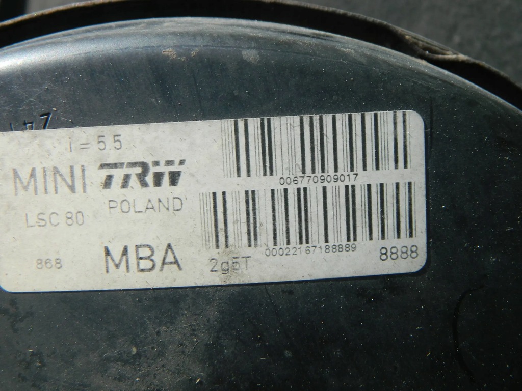 фото №5, Mini cooper r56 насос гальмівна підсилювач гальм 6770909