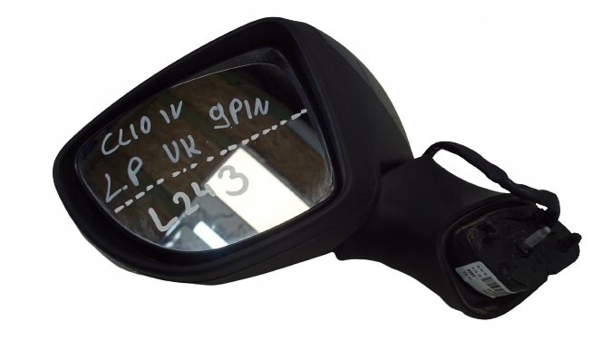 фото №1, Зеркало левая renault clio iv 9pin