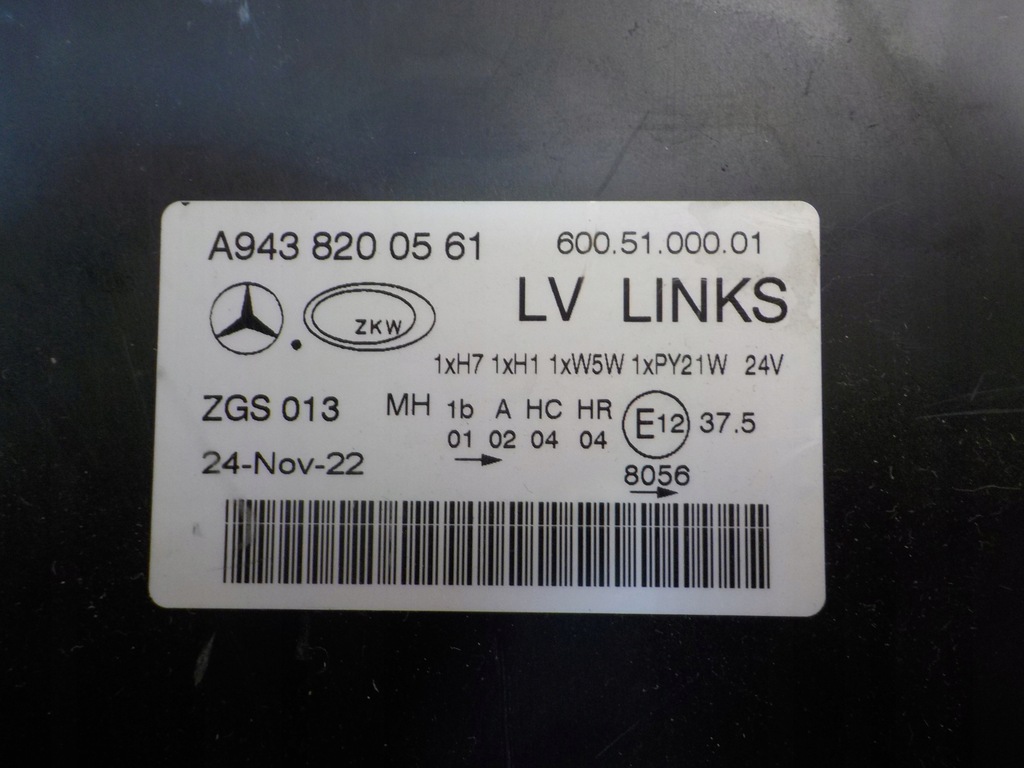 фото №8, Mercedes actros лампа / фара mp2 / mp3 левая nowa