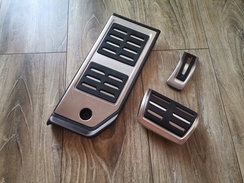 фото №7, Audi q7 sq7 4m q8 4m8 оригинальные накладки na педали хром