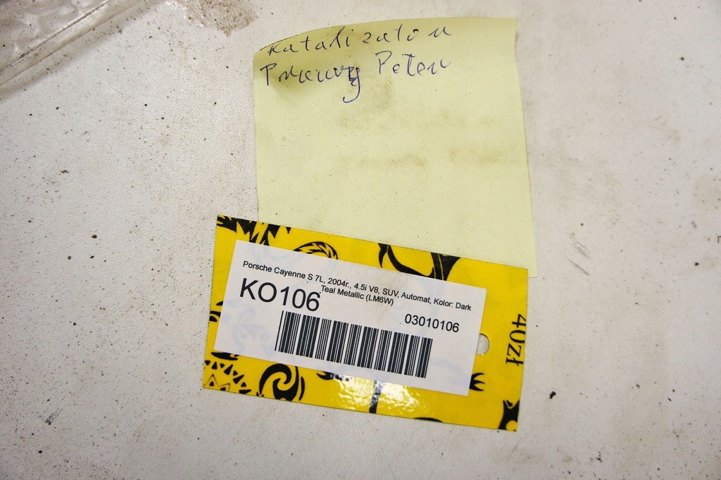 фото №5, Ko106 porsche cayenne s 7l 4.5 ^ каталізатор правий