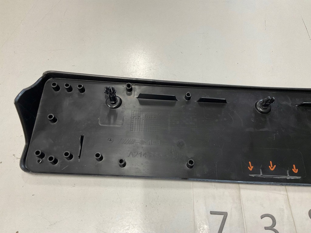 фото №8, Рамка, підкладка pod номерний знак реєстраційна mercedes e-klasa w214 amg 738.