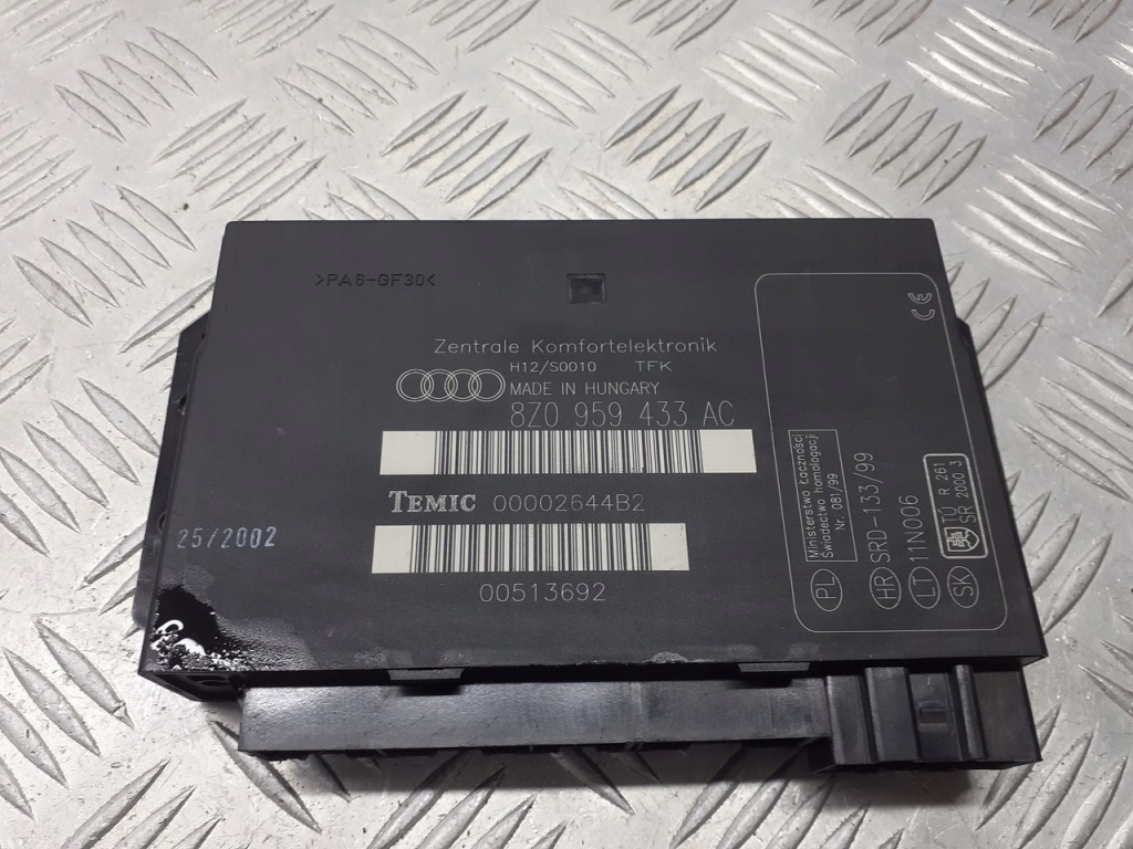 фото №4, Модуль комфорту audi a2 1.4 tdi 8z0959433ac