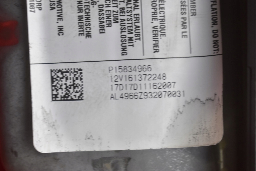 фото №10, Подушка безопасности подушка воздушная пассажира eu p15834966 chevrolet hhr 1 i 05-11