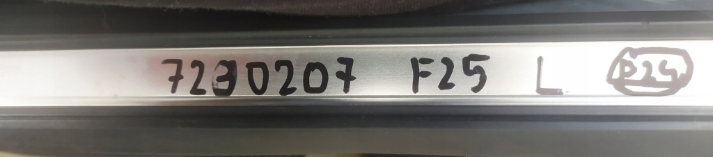 Bmw x3 f25 рейлинг крышный левое  7230207 хром Недорого