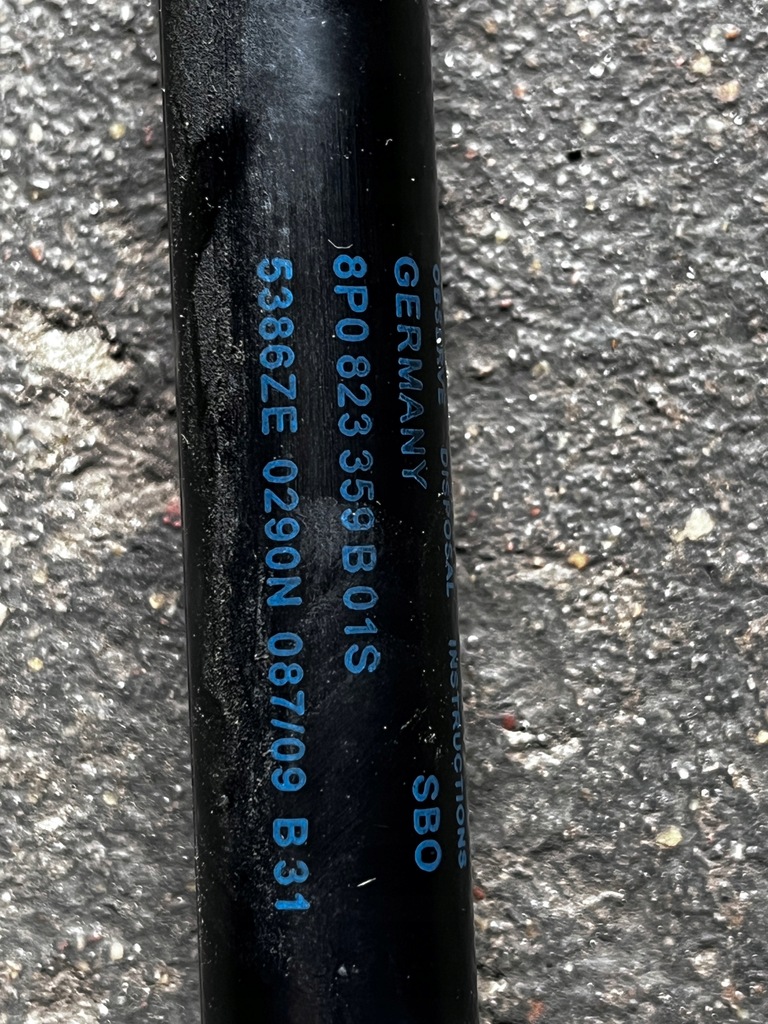 фото №5, 142 audi a3 8p lteleskop привід капот 8p0823359b