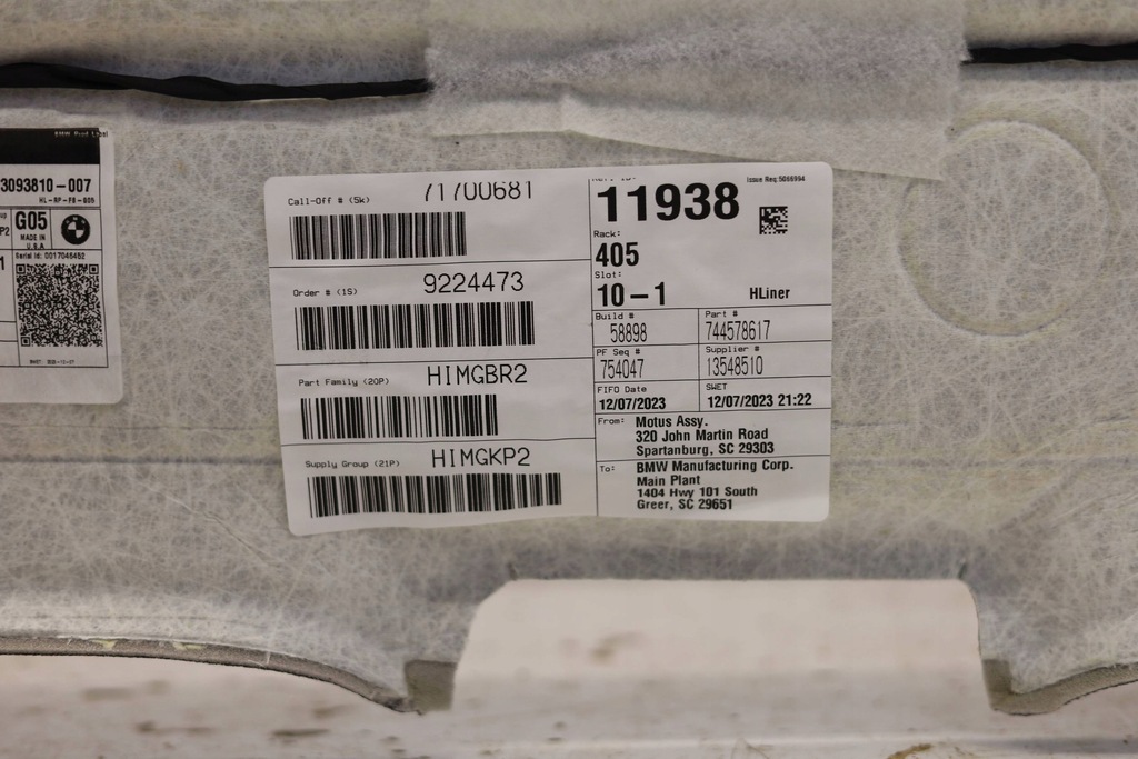 фото №9, Стеля підкрилок стеля панорама дах bmw x5 g05 lci 5a70a18 m-pakiet