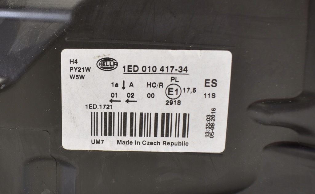 фото №9, Skoda fabia ii roomster 5j лампа правая перед передняя org nowa