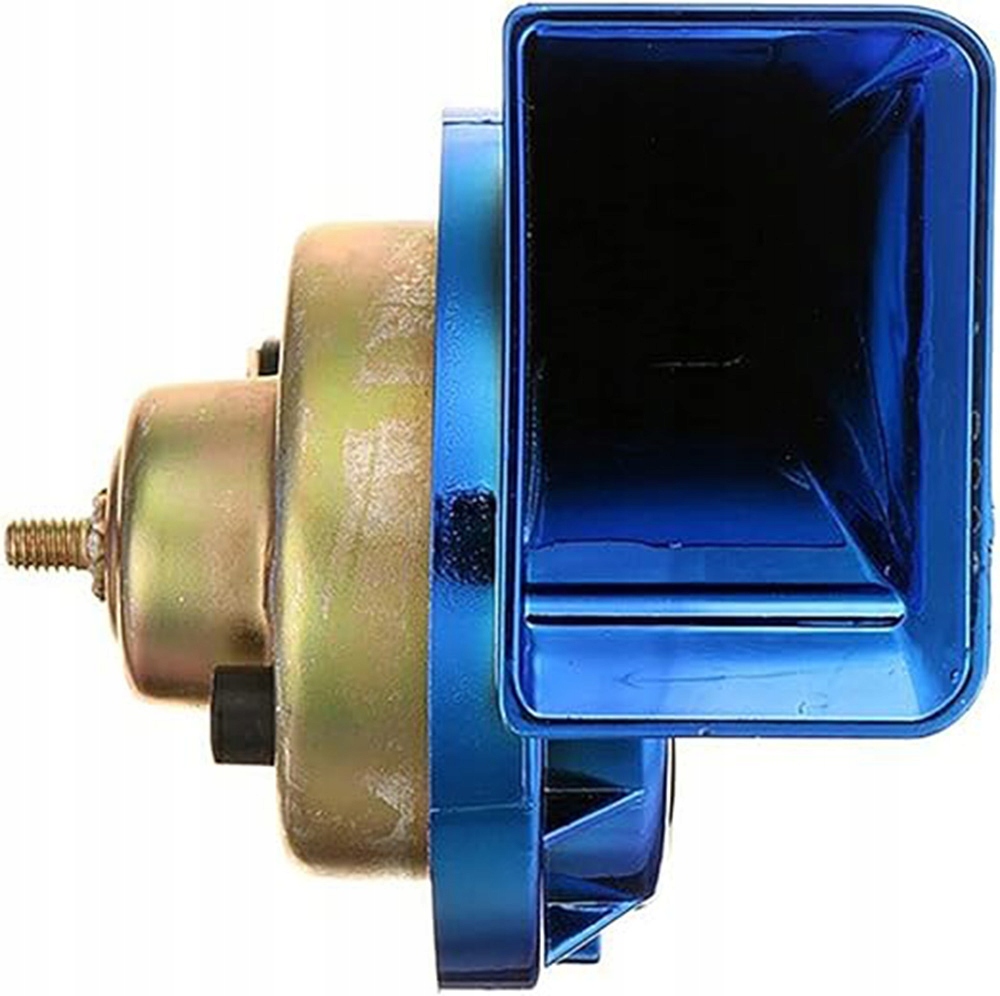 фото №7, Клаксон автомобильный червяк сигнал звуковой dwutonowy 12v 400db niebieski