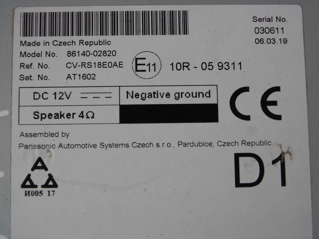 фото №9, Toyota corolla e210 e21 2019 радіо дисплей екран 86140-02820 8614002820