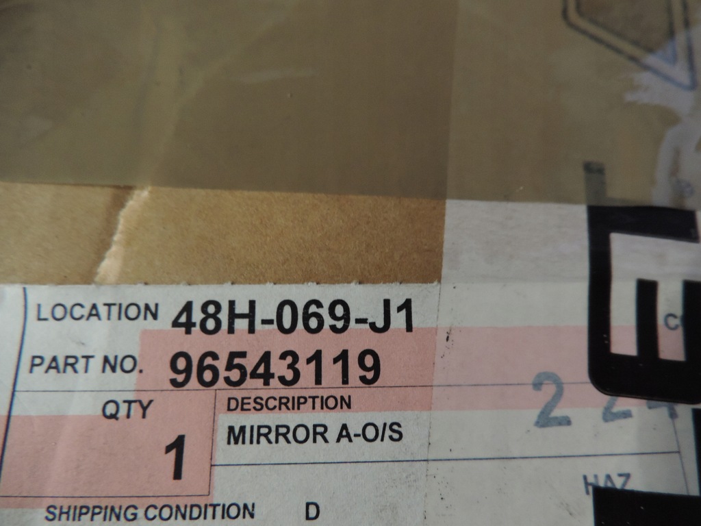 фото №6, Зеркало chevrolet aveo 96543119 5pin правое nowe