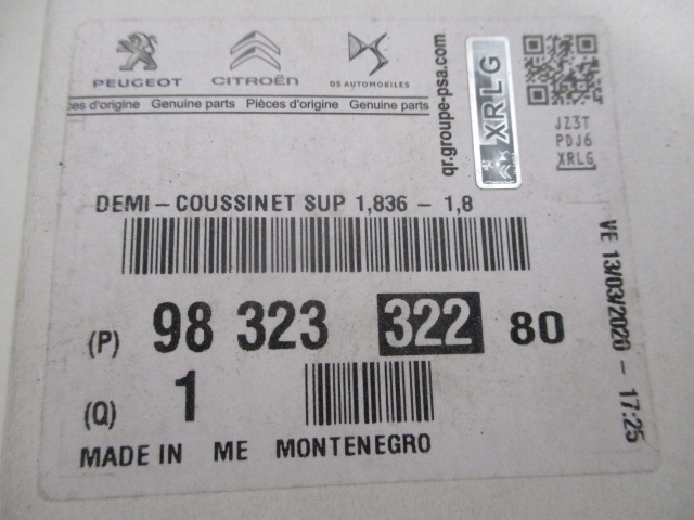 Купить Peugeot citroen вкладыш подшипник вала коленчатого nowa 9832332280