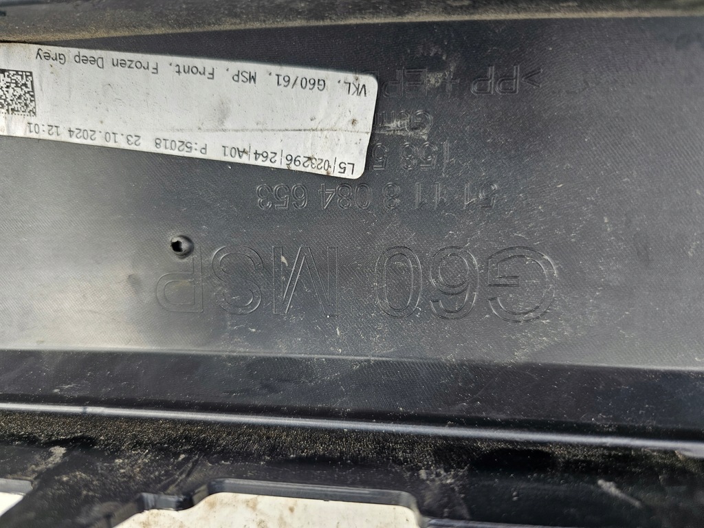 фото №11, Бампер перед bmw 5 g60 g61 m-pakiet 2023 - передний