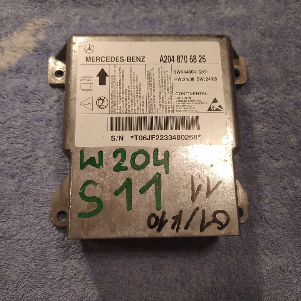 фото №1, Mercedes w204 блок управления модуль подушек подушка безопасности