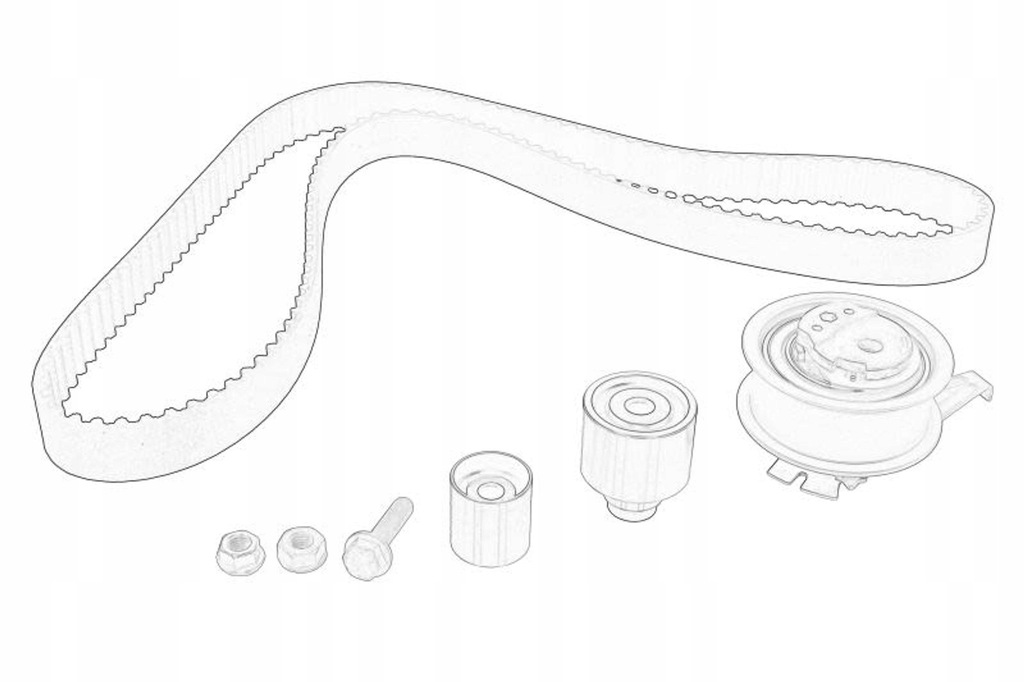 фото №2, Грм kpl. ремень + ролик pasuje do: man tge, audi a1, a3, a4 allroad