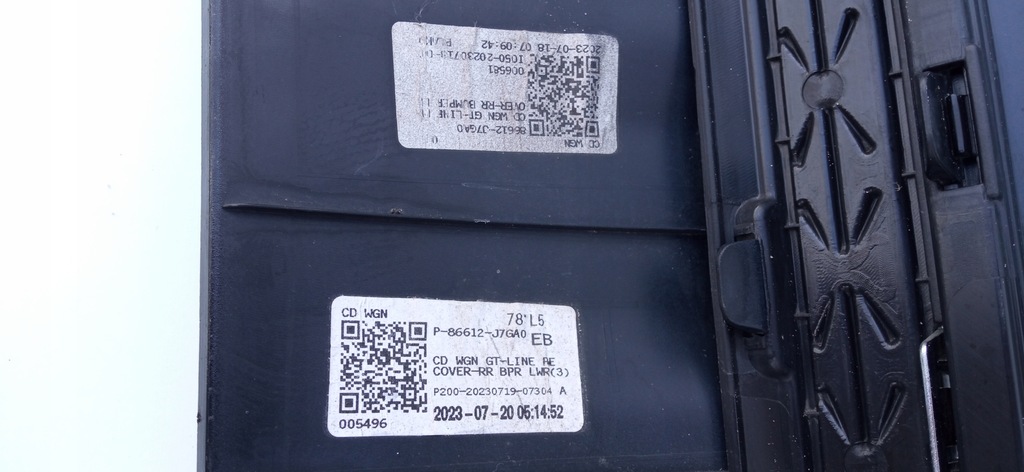 фото №15, Kia ceed iii gt-line kombi fl 21- диффузор спойлер бампера задняя 86612-j7ga0