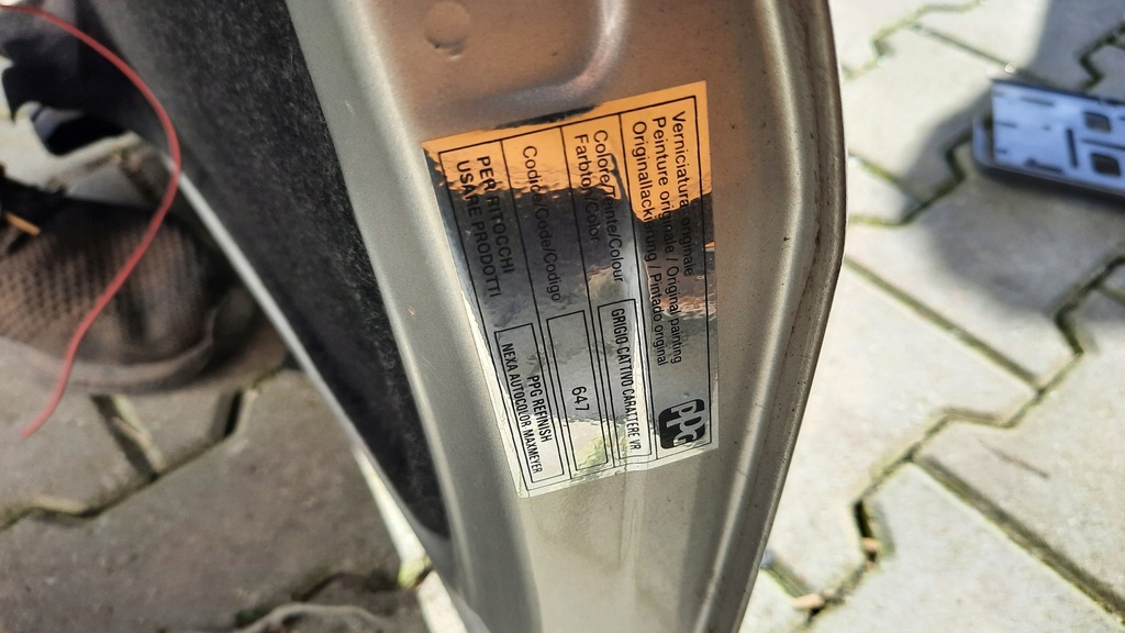 фото №4, Задня кришка багажника fiat panda 06r лак 647