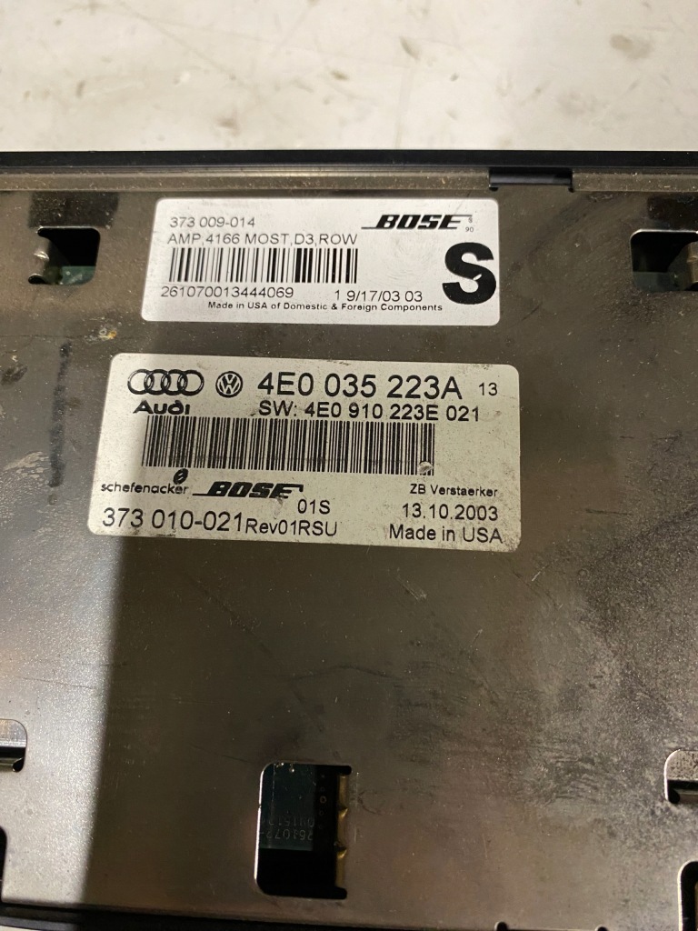 фото №1, Підсилювач 4e0035223a audi a8 d3