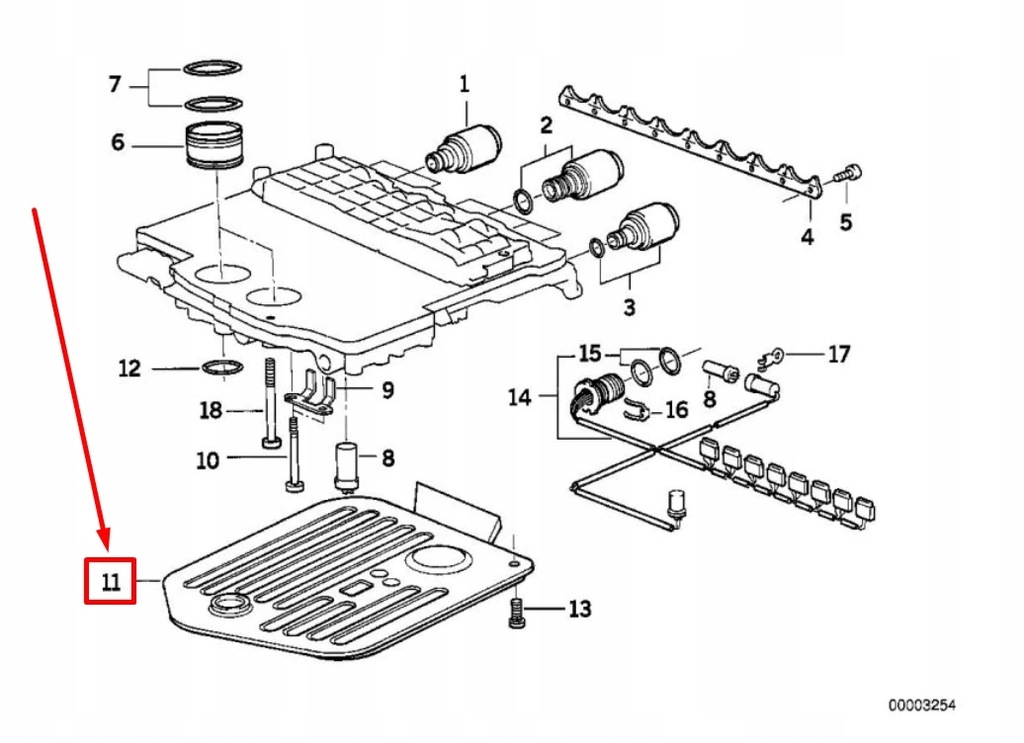 фото №7, Bmw 5 e39 автоматическая трансмиссия фильтр 1422419 24341422419 oem