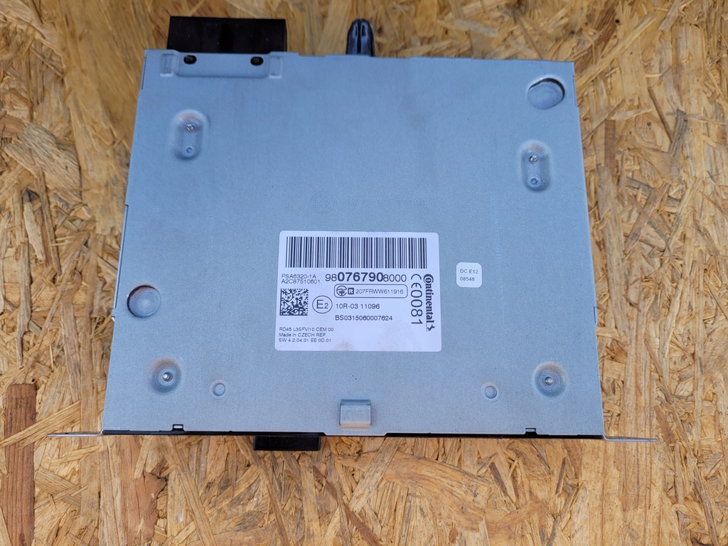 фото №1, Модуль блок керування радіо peugeot 308 t9 9807679080