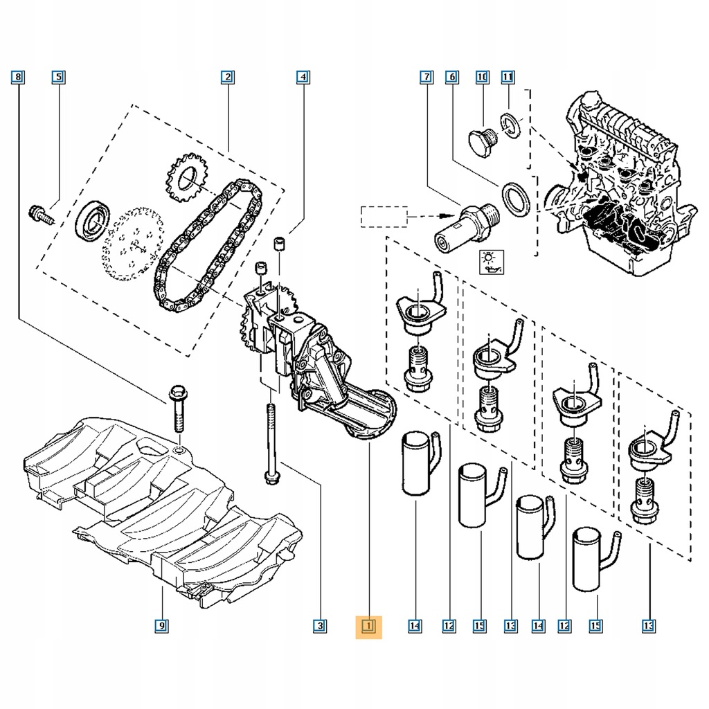 фото №5, Насос масла оригинальный номер renault 150100565r 24 зубьев