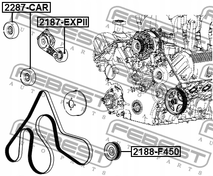 фото №3, Ролик ремень клиновой ford usa expedition 4.6