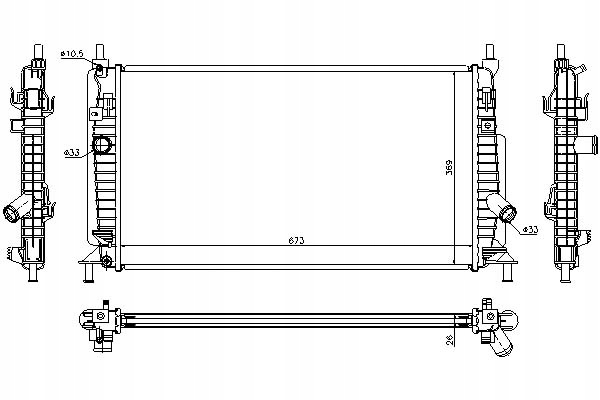 фото №1, Nissens радиатор wody mazda 3 2.2 mzr cd bl