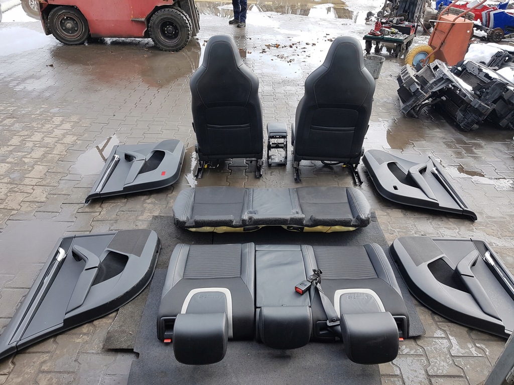 фото №13, Skoda octavia 3 iii vrs hb сидіння заднє сидіння обшивки