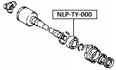 фото №2, Подшипник опоры полуось toyota rav4 rav-4 1994-